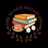 Drink Tea Read Books Be Happy Gift For Reading Books 7-Panel Snapback Hat
