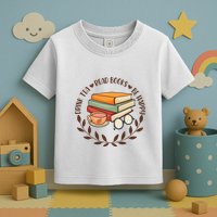 Drink Tea Read Books Be Happy Gift For Reading Books Toddler T-Shirt