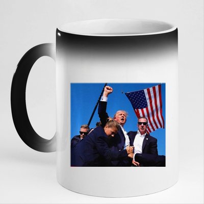 Donald Trump Rally Pray For President Trump God Bless Trump Premium 11oz Black Color Changing Mug