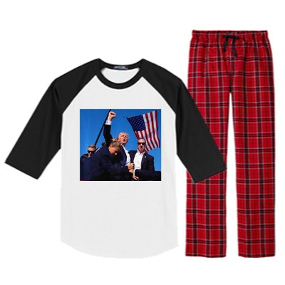 Donald Trump Rally Pray For President Trump God Bless Trump Premium Raglan Sleeve Pajama Set