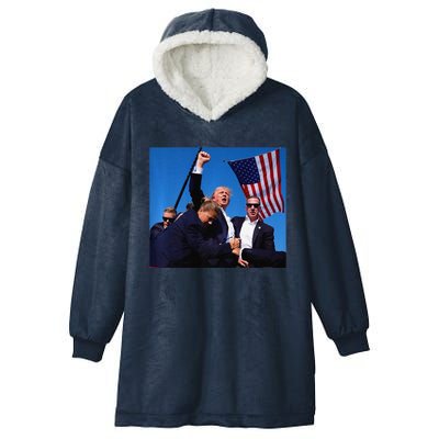 Donald Trump Rally Pray For President Trump God Bless Trump Premium Hooded Wearable Blanket