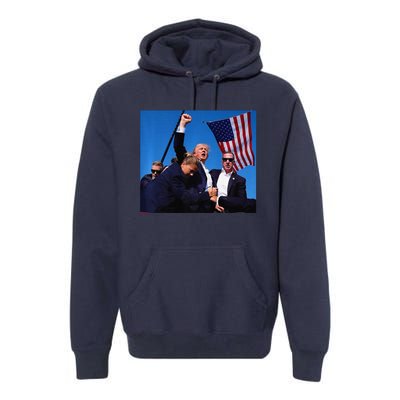 Donald Trump Rally Pray For President Trump God Bless Trump Premium Premium Hoodie