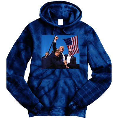 Donald Trump Rally Pray For President Trump God Bless Trump Premium Tie Dye Hoodie