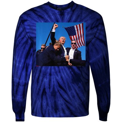 Donald Trump Rally Pray For President Trump God Bless Trump Premium Tie-Dye Long Sleeve Shirt