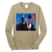 Donald Trump Rally Pray For President Trump God Bless Trump Premium Long Sleeve Shirt