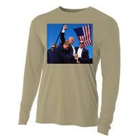 Donald Trump Rally Pray For President Trump God Bless Trump Premium Cooling Performance Long Sleeve Crew