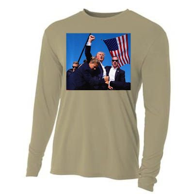 Donald Trump Rally Pray For President Trump God Bless Trump Premium Cooling Performance Long Sleeve Crew