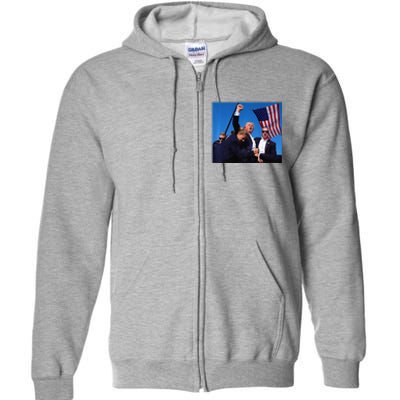 Donald Trump Rally Pray For President Trump God Bless Trump Premium Full Zip Hoodie