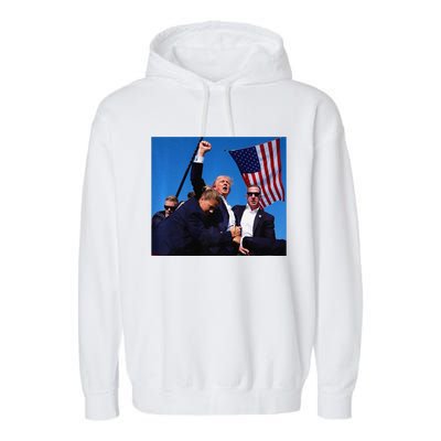 Donald Trump Rally Pray For President Trump God Bless Trump Premium Garment-Dyed Fleece Hoodie