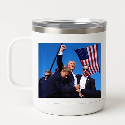 Donald Trump Rally Pray For President Trump God Bless Trump Premium 12 oz Stainless Steel Tumbler Cup