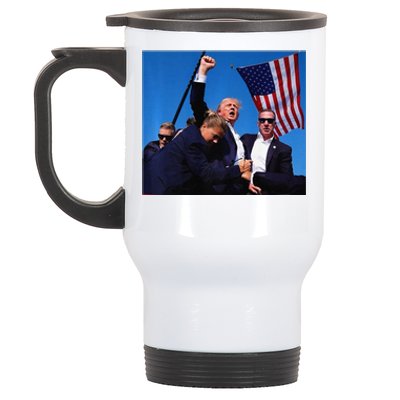 Donald Trump Rally Pray For President Trump God Bless Trump Premium Stainless Steel Travel Mug