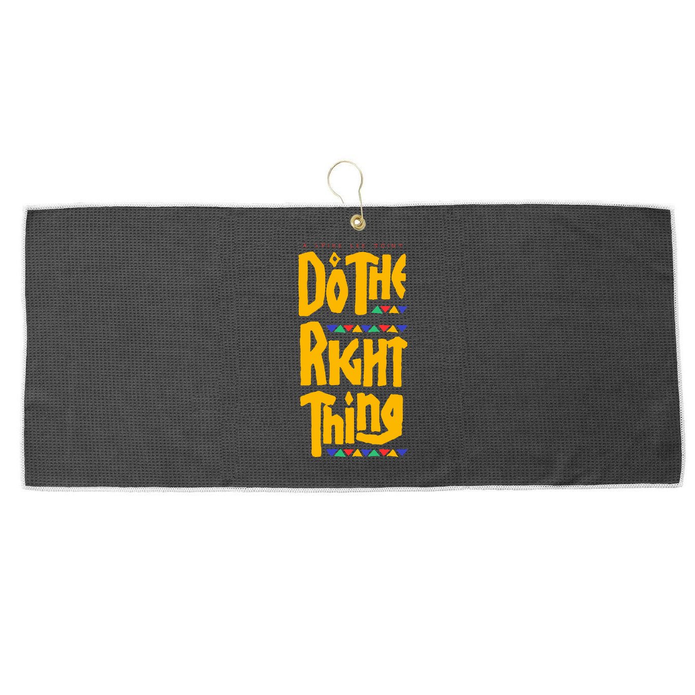 DO THE RIGHT THING Large Microfiber Waffle Golf Towel