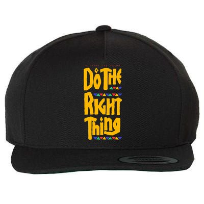 DO THE RIGHT THING Wool Snapback Cap