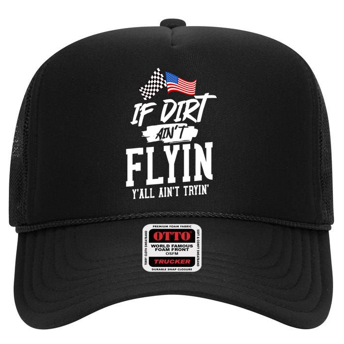 Dirt Track Racing Sprint Car Racing High Crown Mesh Back Trucker Hat