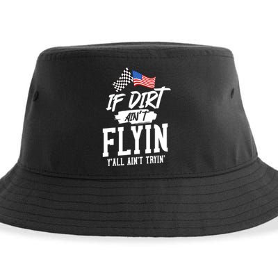 Dirt Track Racing Sprint Car Racing Sustainable Bucket Hat