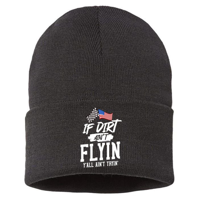 Dirt Track Racing Sprint Car Racing Sustainable Knit Beanie