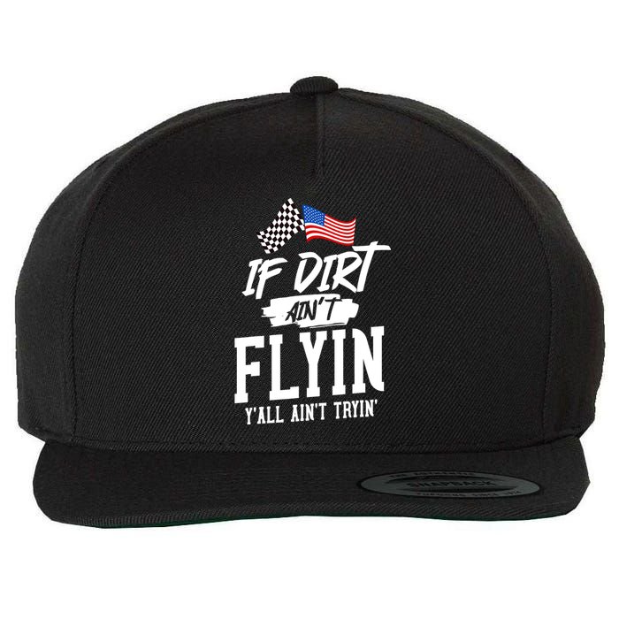 Dirt Track Racing Sprint Car Racing Wool Snapback Cap