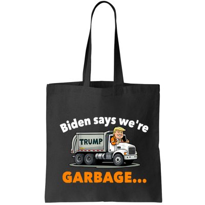 Donald Trump Rides A Garbage Truck Bag