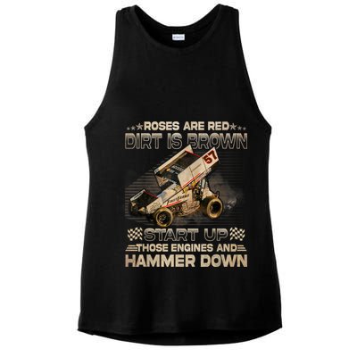 Dirt Track Racing Kyle Larson Champion Sprint Car Ladies PosiCharge Tri-Blend Wicking Tank