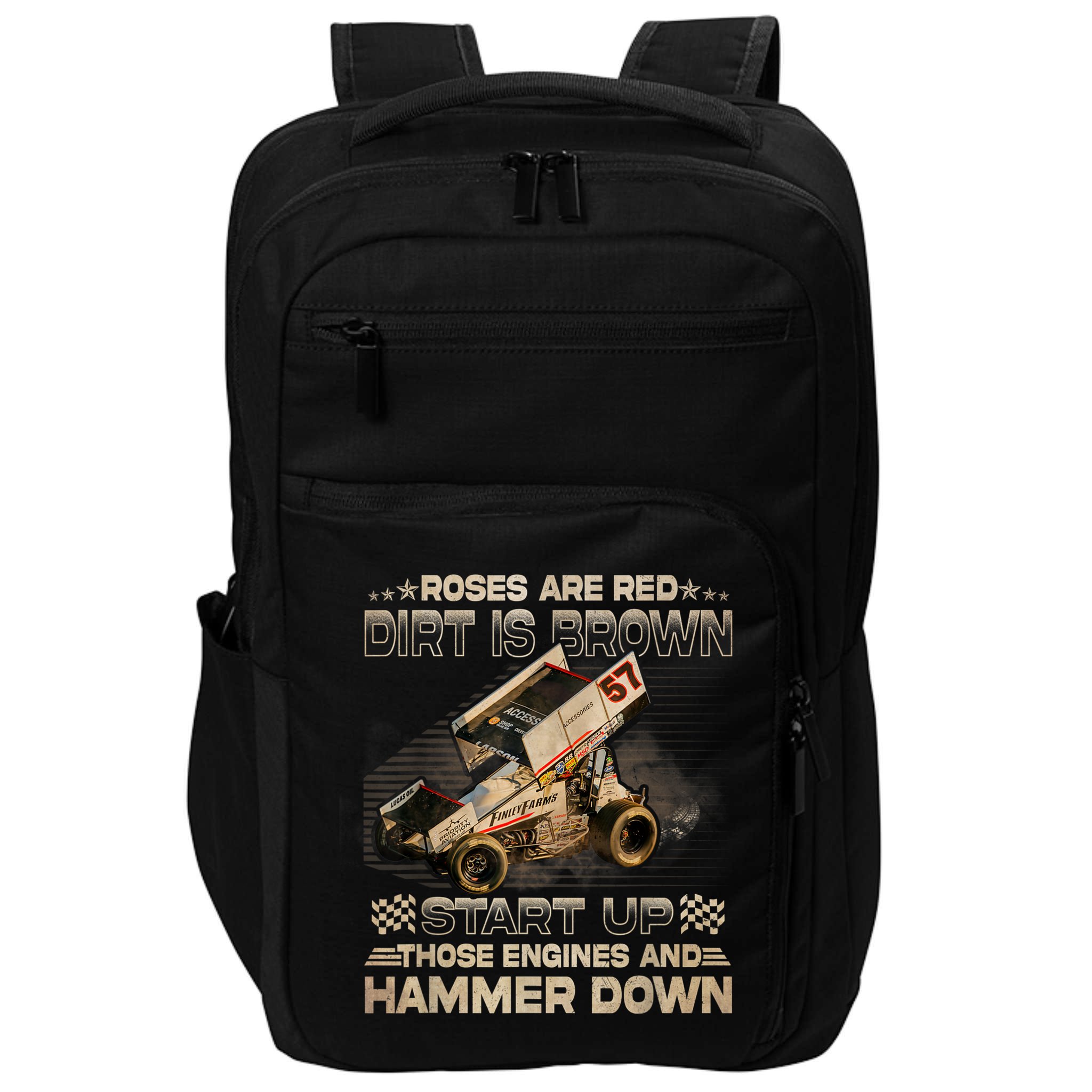 Dirt Track Racing Kyle Larson Champion Sprint Car Impact Tech Backpack