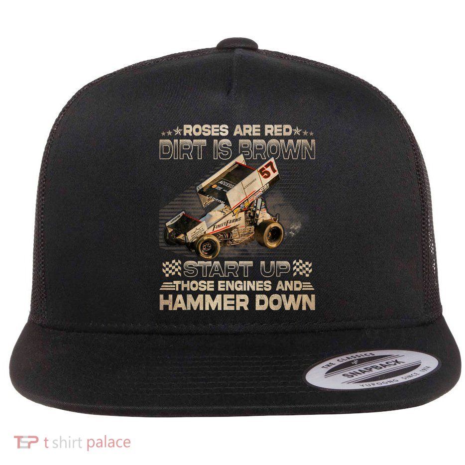 Dirt Track Racing Kyle Larson Champion Sprint Car Flatbill Hat