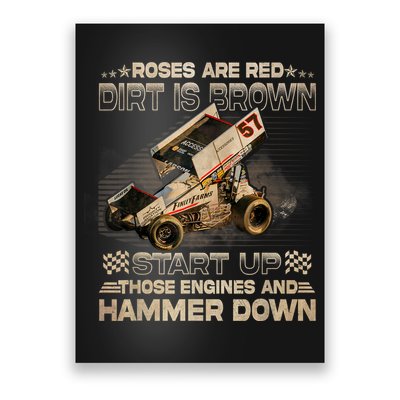 Dirt Track Racing Kyle Larson Champion Sprint Car Poster