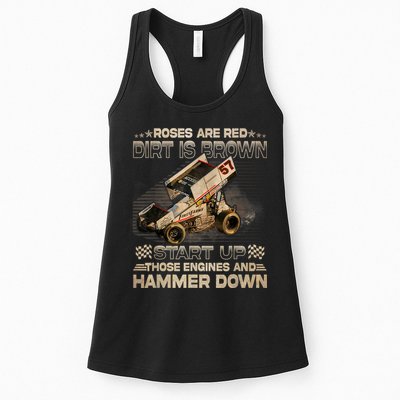 Dirt Track Racing Kyle Larson Champion Sprint Car Womens Tank Top