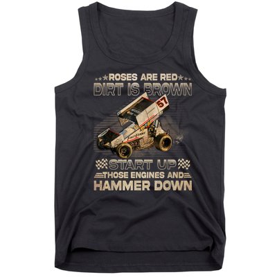 Dirt Track Racing Kyle Larson Champion Sprint Car Tank Top