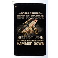 Dirt Track Racing Kyle Larson Champion Sprint Car Golf Towel