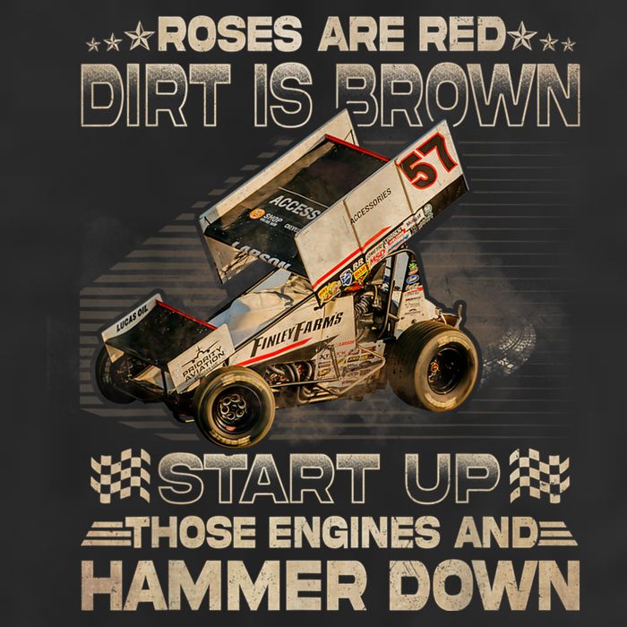 Dirt Track Racing Kyle Larson Champion Sprint Car Golf Towel