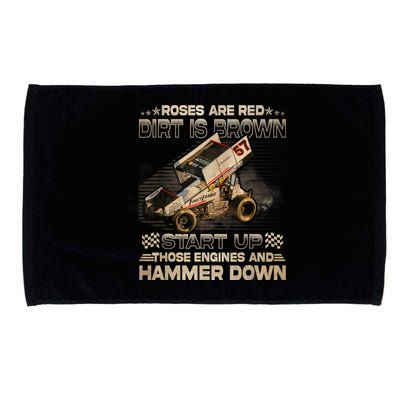 Dirt Track Racing Kyle Larson Champion Sprint Car Microfiber Hand Towel
