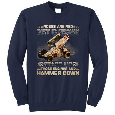 Dirt Track Racing Kyle Larson Champion Sprint Car Tall Sweatshirt