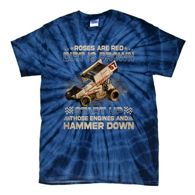 Dirt Track Racing Kyle Larson Champion Sprint Car Tie-Dye T-Shirt