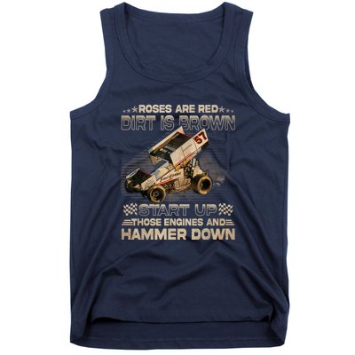 Dirt Track Racing Kyle Larson Champion Sprint Car Tank Top