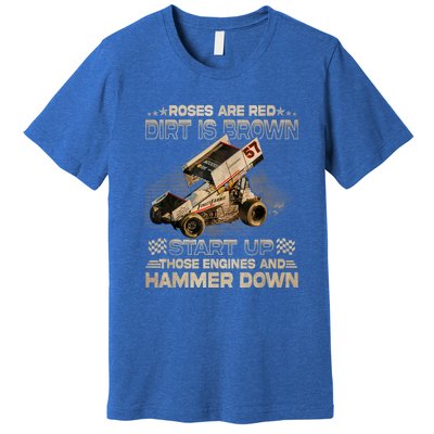 Dirt Track Racing Kyle Larson Champion Sprint Car Premium T-Shirt