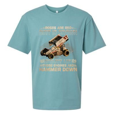 Dirt Track Racing Kyle Larson Champion Sprint Car Sueded Cloud Jersey T-Shirt