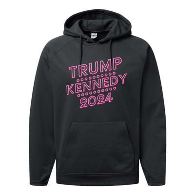 Donald Trump Rfk Jr 2024 Trump Kennedy Performance Fleece Hoodie