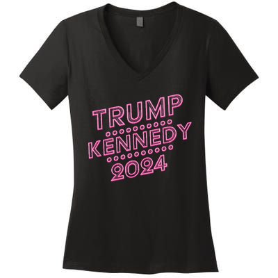 Donald Trump Rfk Jr 2024 Trump Kennedy Women's V-Neck T-Shirt