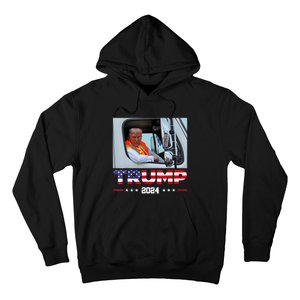 Donald Trump Rides In Garbage Truck Hoodie