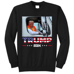 Donald Trump Rides In Garbage Truck Sweatshirt