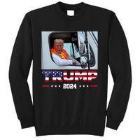 Donald Trump Rides In Garbage Truck Sweatshirt