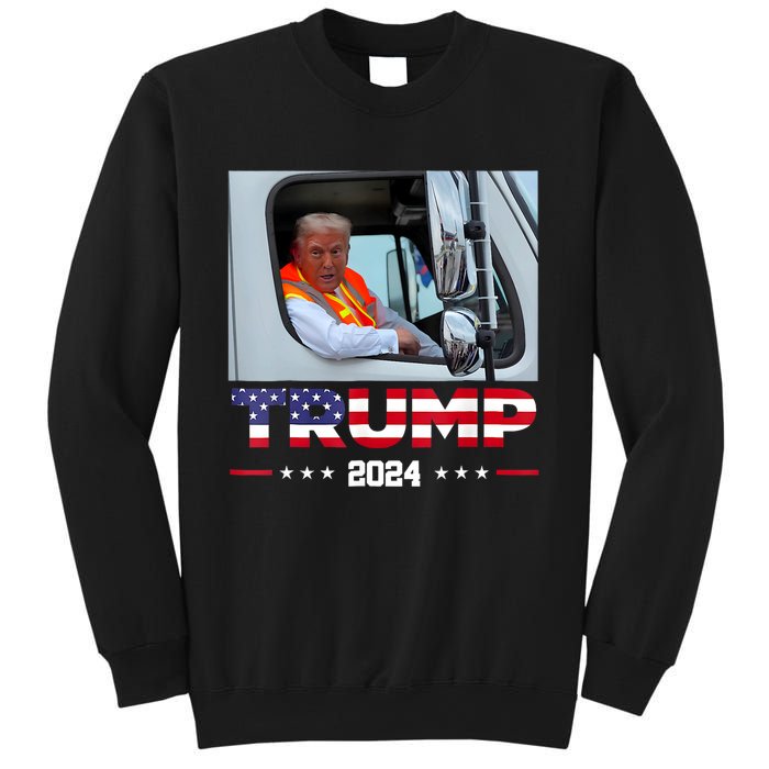 Donald Trump Rides In Garbage Truck Sweatshirt