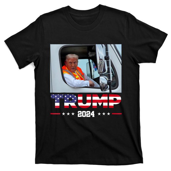 Donald Trump Rides In Garbage Truck T-Shirt