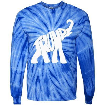 Donald Trump Republican Elephant Trump Tie-Dye Long Sleeve Shirt