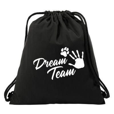 Dream Team Sports Agility Paw Dog Drawstring Bag