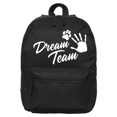 Dream Team Sports Agility Paw Dog 16 in Basic Backpack