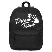 Dream Team Sports Agility Paw Dog 16 in Basic Backpack