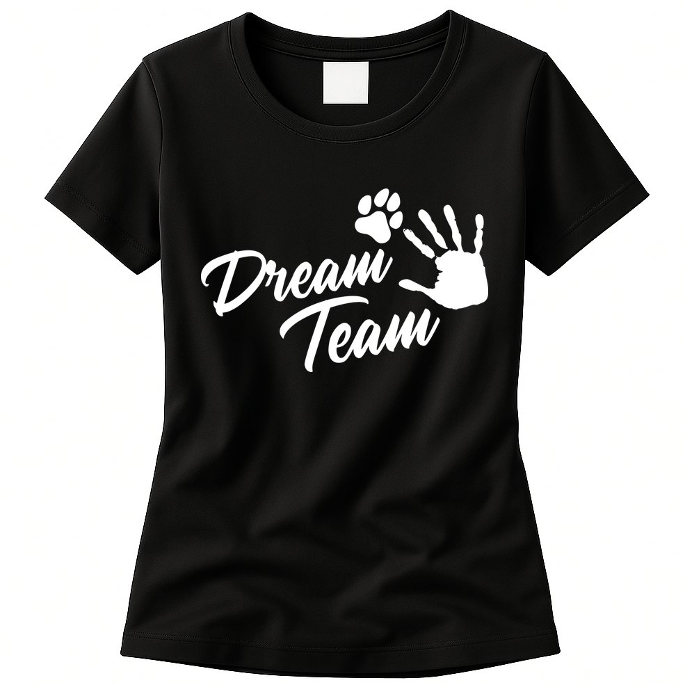 Dream Team Sports Agility Paw Dog Womens T-Shirt