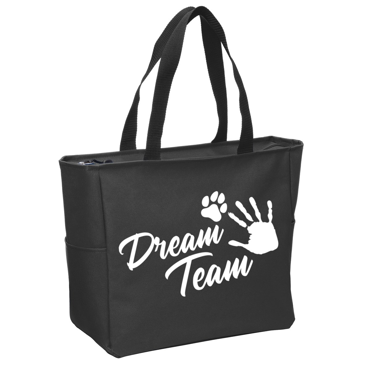 Dream Team Sports Agility Paw Dog Zip Tote Bag