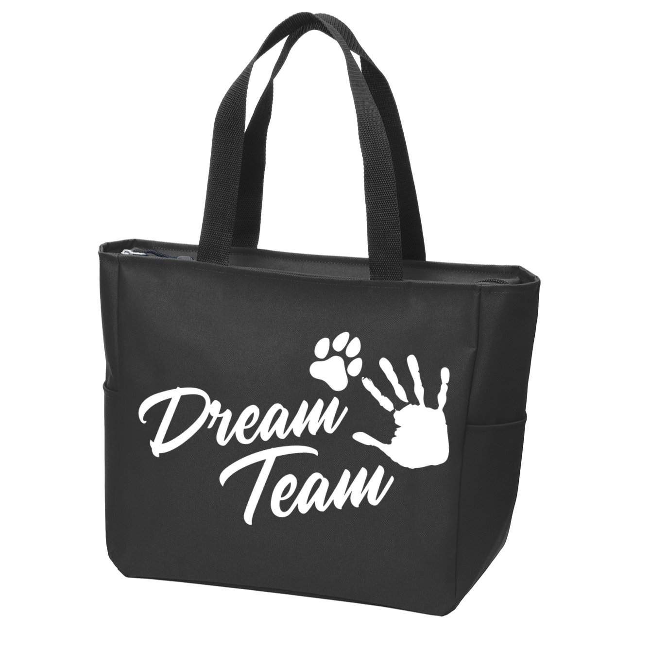 Dream Team Sports Agility Paw Dog Zip Tote Bag